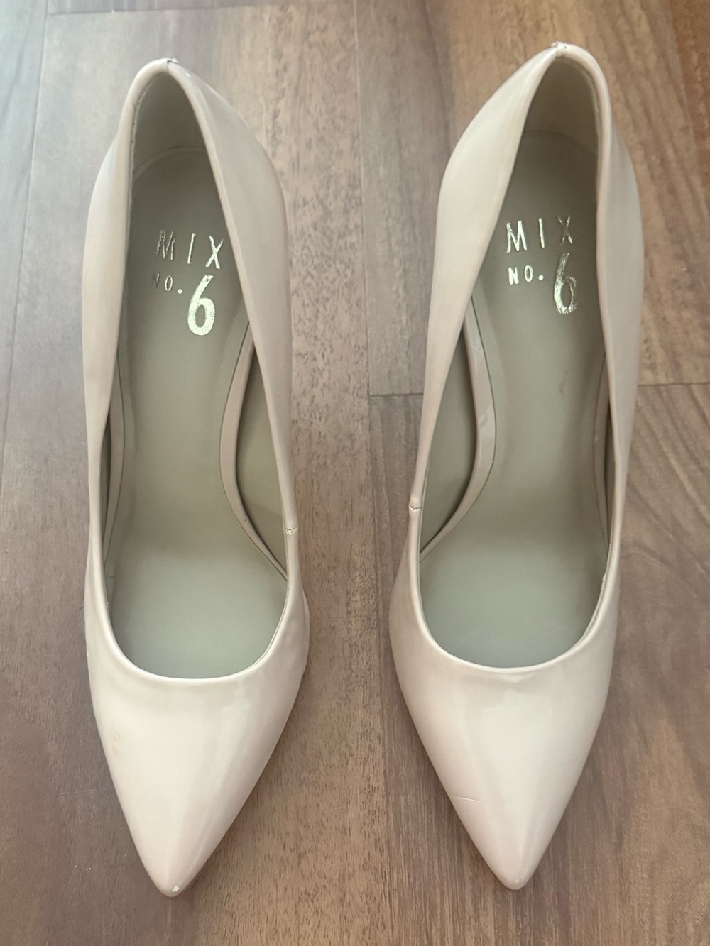 Mix No. 6 Blush Patent Pointed-Toe Pumps